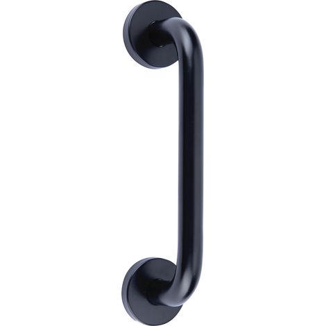Manillón acero inoxidable negro puerta exterior interior 200mm (1/2)