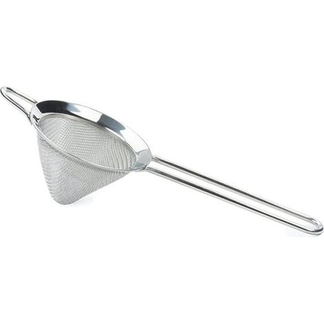 Colino da cocktail fine in acciaio inox, colino a rete a forma di cono, strumento da bar (1/2)