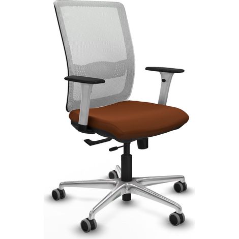 Chaise piqueras y crespo Haches blanc mesh simili cuir (1/2)