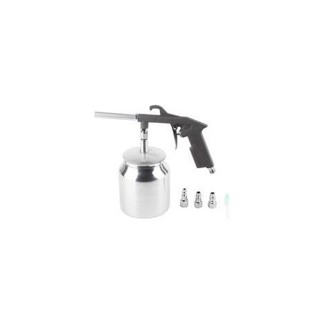 Pistolet de Sablage avec Réservoir de 750cc, Aluminium, Consommation d'Air 320 420L/min, Pour Polissage Métal (1/5)