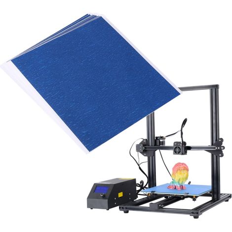10 Pièces Ruban Adhésif Bleu pour Lit Chauffant Imprimante Adhésion Forte Haute Température (1/5)