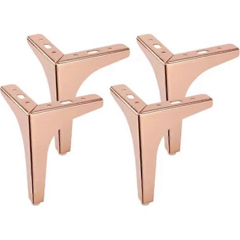 Lot de 4 pièces pieds de meuble métal doré noir pieds de canapé pour table lit chaise Desk Support meuble Hardware (1/5)