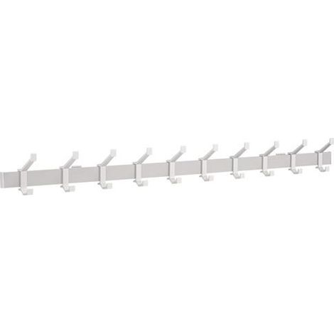 Wandgarderobe Alu.F1 ma silber 10 Hut-/Mantelhaken L.1250mm (1/3)