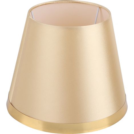 Abat-jour en tissu doré style européen moderne pour lampe de table E27, luminaire de sol PX128.