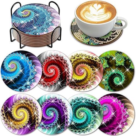 Dessous de Verre Diamant Peinture Paysage Broderie Tableau Kit Complet Adulte Enfant Accessoires Decoration Cuisine Accessoire (1/5)