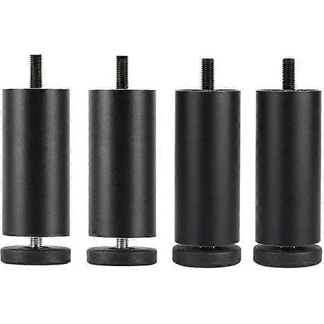 Pieds de canapé modernes en aluminium, pieds de remplacement de 20 cm pour meubles, compatibles avec les pieds cylindriques en métal pour lits, coiffeuses, tables basses, etc. (1/5)