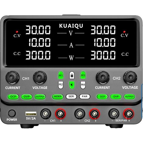 Fuente de alimentación, doble salida, capacidad de almacenamiento de datos, SPPS3010-2KD (1/2)