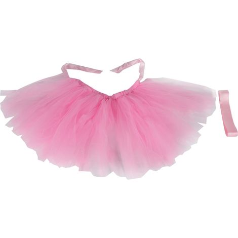 Jupe de Chaise en Tulle - Décoration pour Chaises de Salle à Manger - Idéale pour Mariage Anniversaire Fête - Rose - Lot de 1 (1/5)