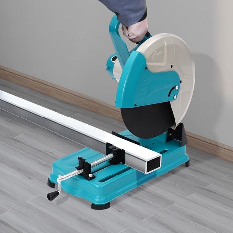 2800W Scie à Tronçonner, 14’’ Scie Circulaire à Métaux Angle d'inclinaison 0-45 °, Scie à Chapeau de Coupe en Métal pour Bois, Aluminium, Acier (1/5)