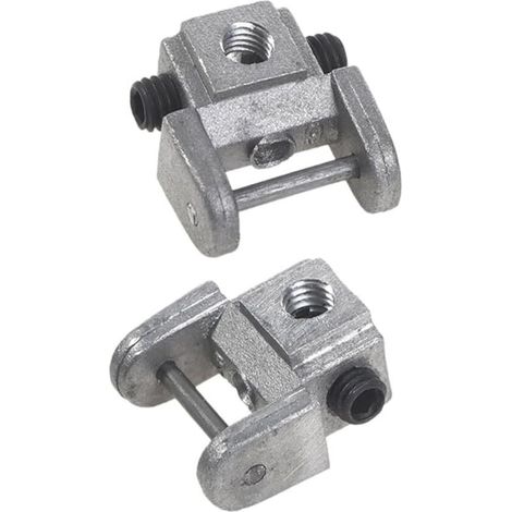 2 Pièces Supports de Lames de Scie à Chantourner Kits de Conversion Adaptateur Sans Broche Supports de Lame Supérieur/Inférieur en Métal (1/4)