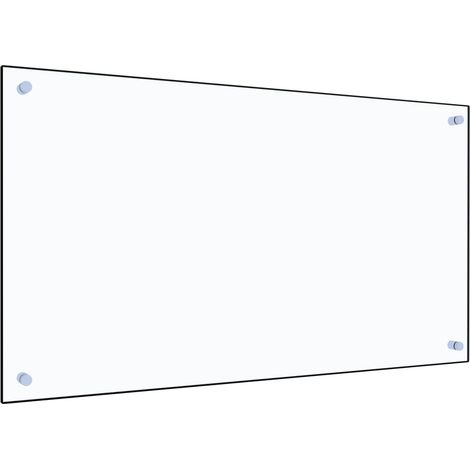 Protector contra salpicaduras cocina vidrio templado 90x50 cm vidaXL