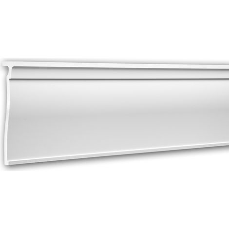 Moldura para pared 151601 Profhome Perfil de estuco Moldura decorativa Moldura friso diseño moderno blanco 2 m