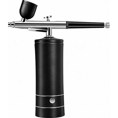Airbrush Set kabellos Kompressor 30PSI schwarz Nail Art (1/5)