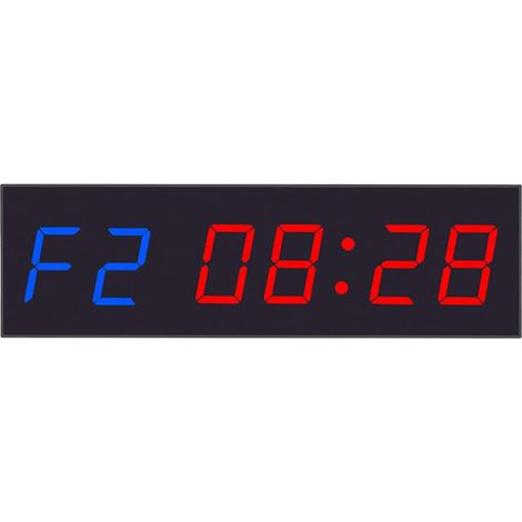Minuteur à 6 chiffres de 4,6 cm - Compte à rebours programmable - Horloge en temps réel - Pour salle de sport, fitness (1/5)