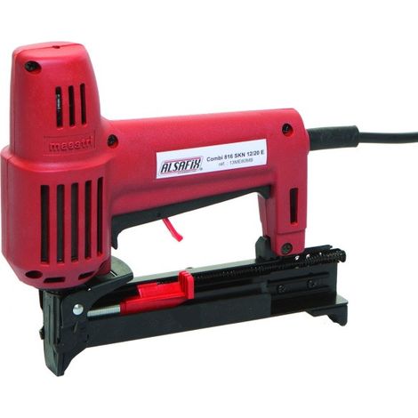 Alsafix – Agrafeuse électroportative 2300W – Longueur d'agrafes 6 à 16 mm – Capacité 100 pointes – Coffret de transport inclus