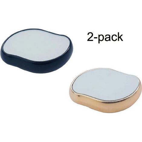 Lot de 2 épilateurs physiques indolores noirs et dorés Crystal Hair Eraser-AquaForge