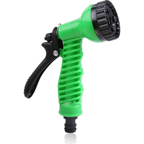 Pistolet à eau (bleu) avec buse pour arrosage de voiture et de jardin, jet haute pression et lance à mousse pour le nettoyage automobile (1/3)