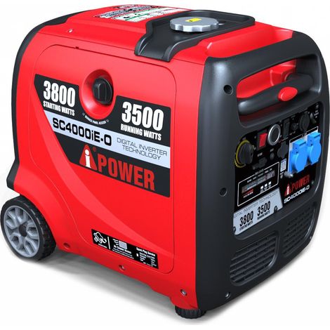 AiPOWER Inverter Stromerzeuger Benzin 3800 Watt SC4000iE-O 230V