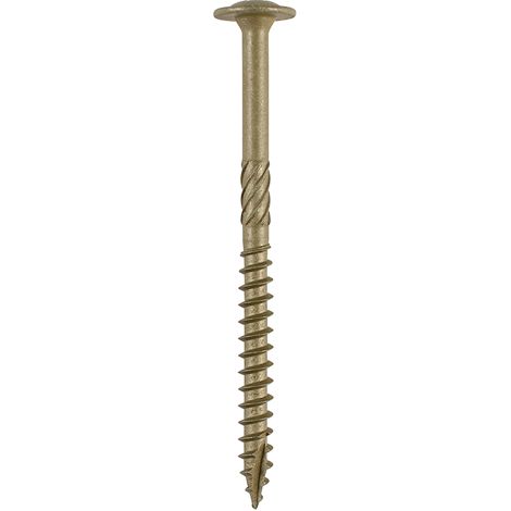 TIMCO Wafer Head Exterior Green Timber Screws - 6.7 x 95