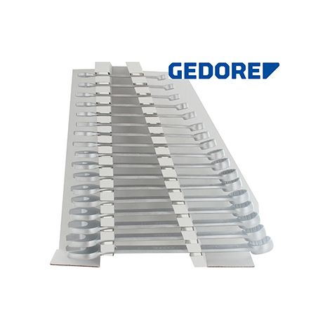 Set aus 17 Mischschlüsseln Gedore, in metrischen Abmessungen, von 6 bis 22 mm