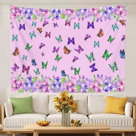 Tapisserie murale rétro tendance pour la décoration murale de votre chambre. 100x75cm (1/5)