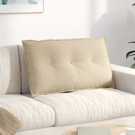 Rückenkissen Creme 80 x 50 cm Mikrofaserstoff