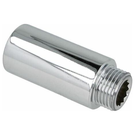 Rallonge de robinet LUX Laiton chrome DN 15 (1/2") x 40 mm