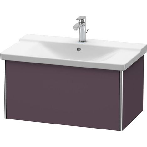 Meuble sous-vasque XSQUARE 405x810x473mm Satin aubergine