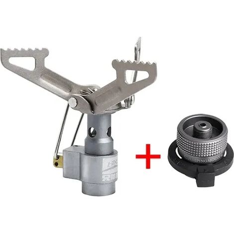 Réchaud à gaz portable ultra-léger en alliage de titane BRS pour extérieur, idéal pour les pique-niques et le camping. Brûleur de cuisson portable. (1/5)