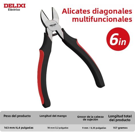 Coupe-câbles électriques à large ouverture, un outil multifonctionnel en acier au carbone pour couper, tordre et serrer le métal.