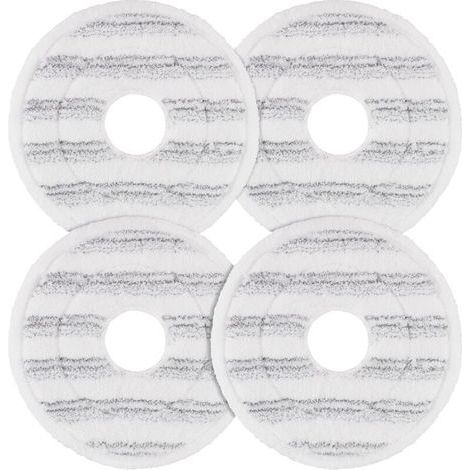 4 almohadillas de limpieza grises compatibles con los recambios de la fregona Vileda Spin and Clean, almohadillas de limpieza de microfibra lavables y reutilizables. (1/3)