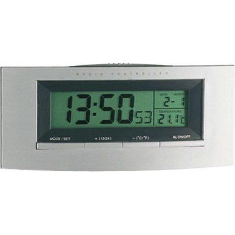 TFA Dostmann 98.1030 Radio-despertador plateado y negro