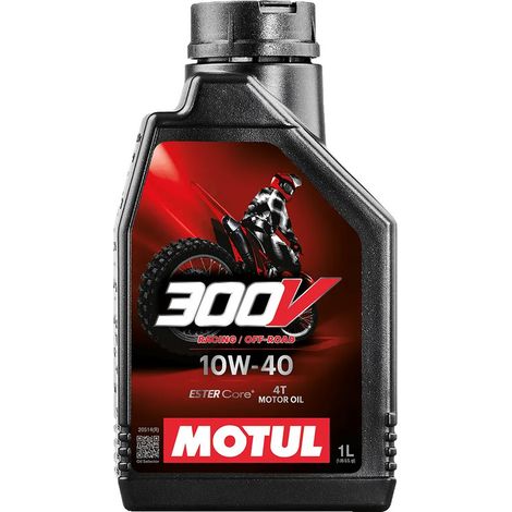 Lubrifiant huile Motul 300V Off Road Racing 10W40 bidon 1L pour