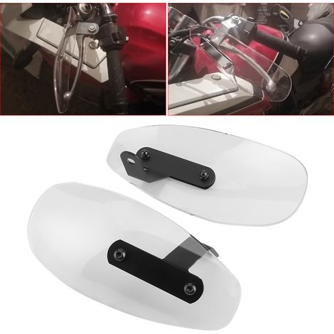 10 mm Universal-Motorrad-Handschutz aus Acryl, Lenker-Windschutz, passend für Yamaha, transparent (1/5)