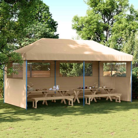 Party-Zelt Beige 292 x 580 x 315 cm Oxford-Stoff