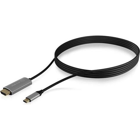 USB-C HDMI (ST - ST) 1.8m 4K 60Hz ICY BOX Black (1/2)