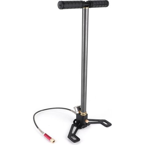 3-stufige Handpumpe aus Wolframstahl, 0-6000 psi Hochdruck, für PCP-Gewehre, Bootsreifen und Ballons (ölfreie Ausführung)