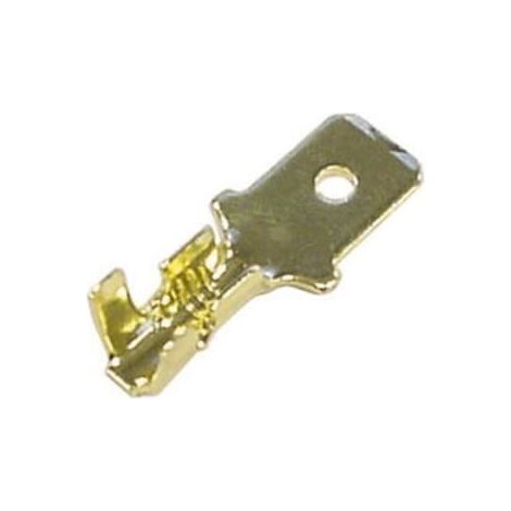 100 cosses male faston 6.3 x 8mm non isolee en bro