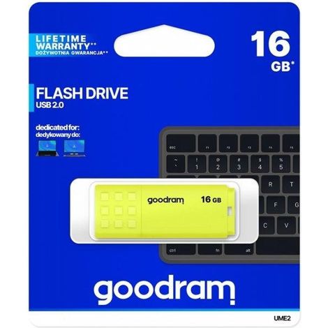 Memoria USB Goodram UME2 de 16 GB USB 2.0 amarilla (1/5)