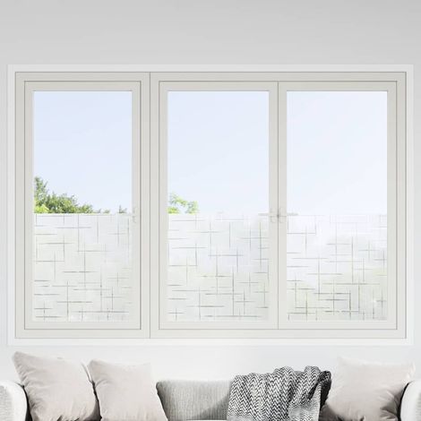 Láminas de Ventana Esmerilada Películas 2 uds PVC Patrón de Estrellas vidaXL (1/5)