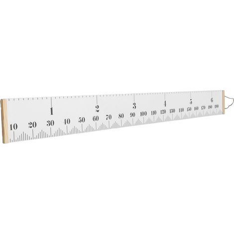 Toise pour enfants, toise précise pour la taille des bébés, en toile amovible, à accrocher au mur, style classique blanc