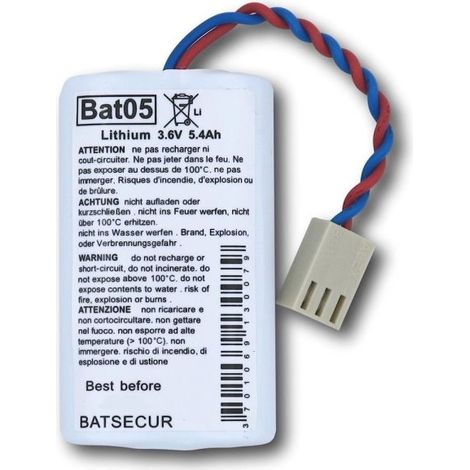 Batsecur batteria pila litio 3,6V 5,4 A compatibile batli05 Logisty Daitem - BAT05