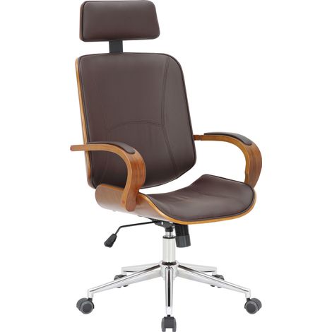 Silla De Oficina Dayton Nogal/marrón