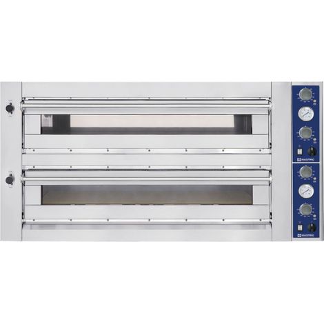 Four à pizza électrique pour 9+9 pizzas ø 35 cm, contrôle mechanique 1460x1360x720 mm - VIRTUS