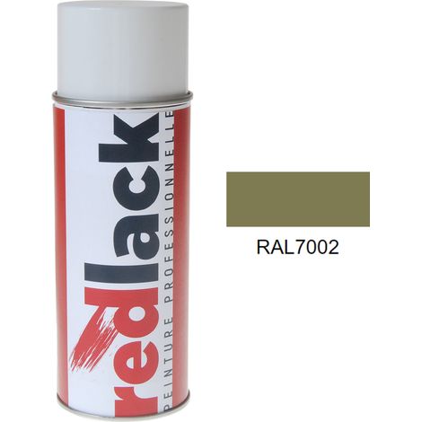 Bomboletta di Vernice spray 400ml – RAL 7002 – Grigio oliva – opaca – multisupporto – Redlack