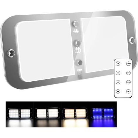 plafonnier led 12 v 72 led 800 lm pour camping-car caravane bateau rv (1/5)