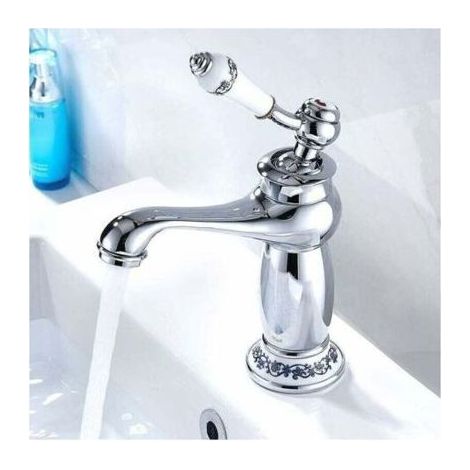 Description générale Ce robinet antique pour lavabo de salle de bain est fabriqué en laiton massif de haute qualité, offrant (1/4)