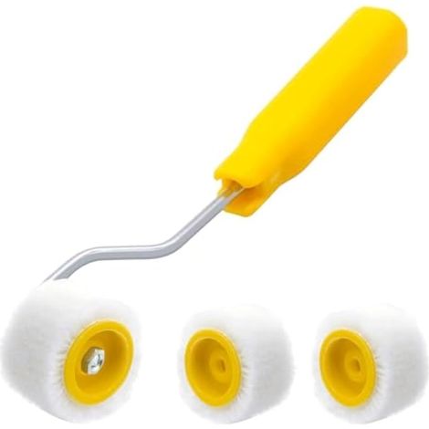 Petit Rouleau Peinture 2cm avec 2 Rouleaux de Rechange (1/5)