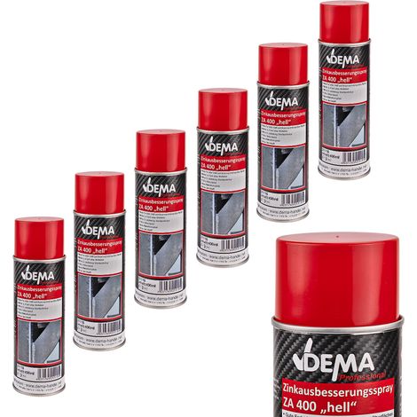 Zinkausbesserungsspray 6x400ml Zink Spray Zinkspray Ausbesserungsspray Spraydose (1/4)