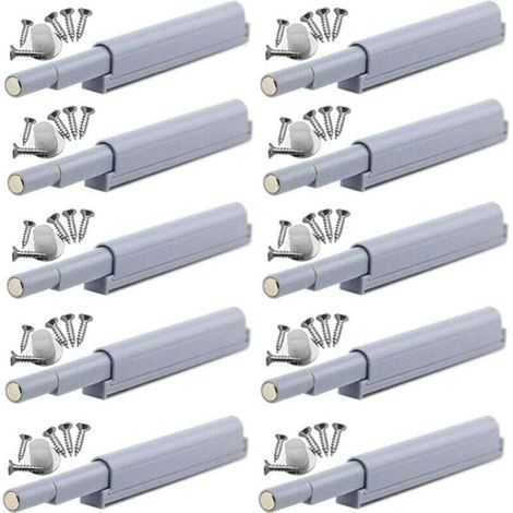 Magnetische Druckverschlussriegel – Magnetische Türverschlüsse, leicht zu öffnen (10 Stück) (1/4)